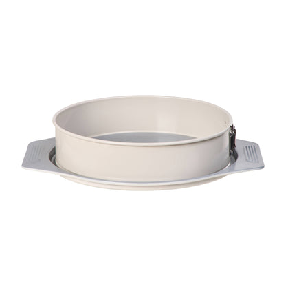 Davis &amp; Waddell Ceramic Non-Stick Springform Round Cake Pan Cream