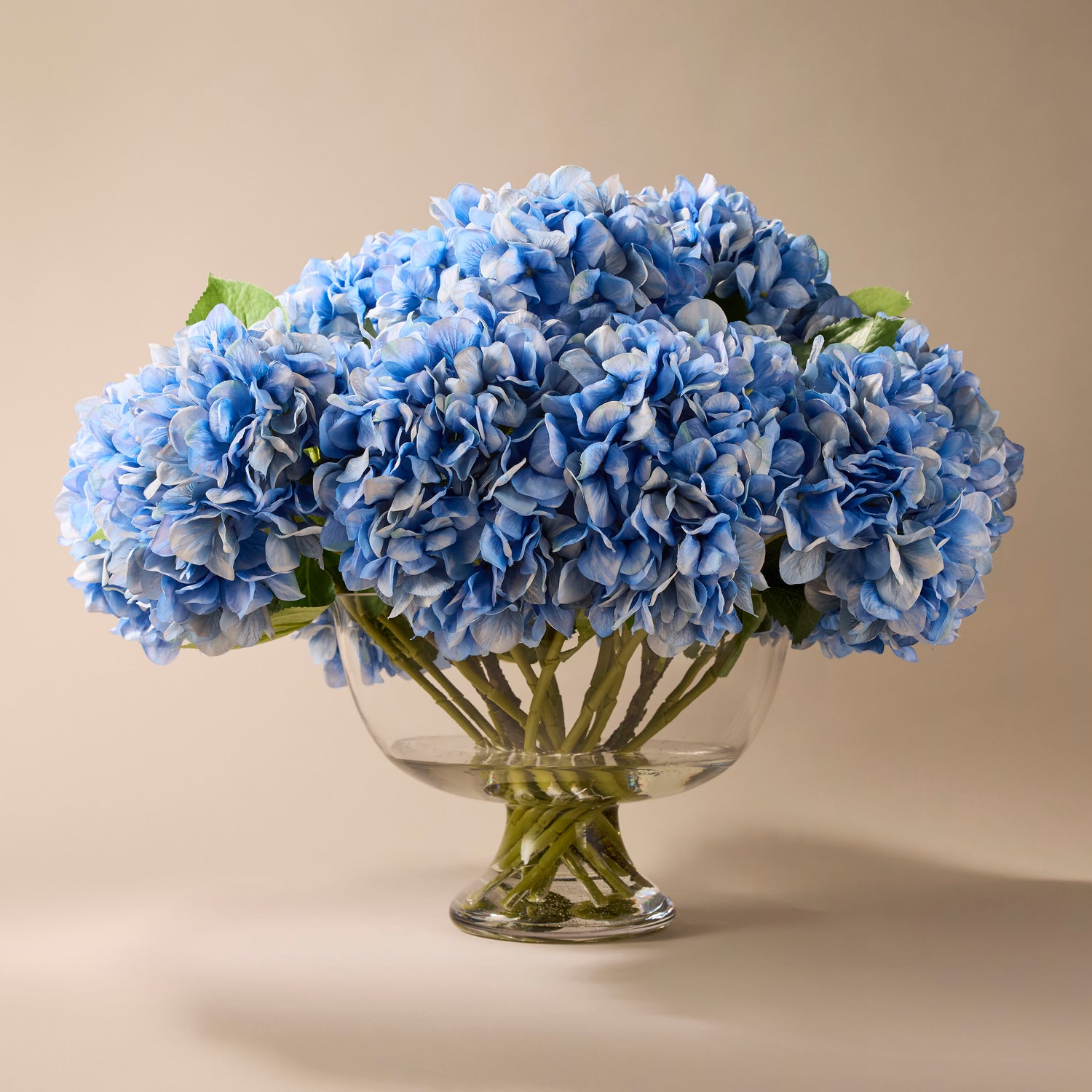 Faux Hydrangea Mix - Dahlia Bowl | Blue - 62cm