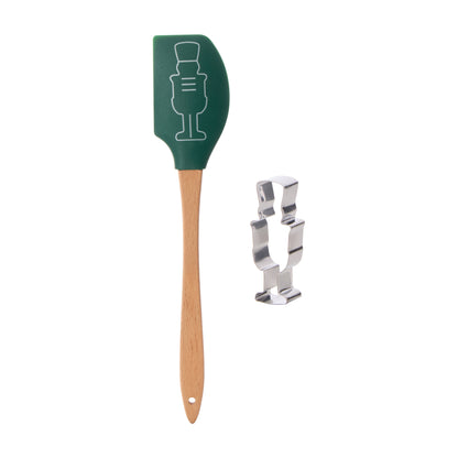 Davis &amp; Waddell Cookie Baking 2pcs Set Green &amp; Wood