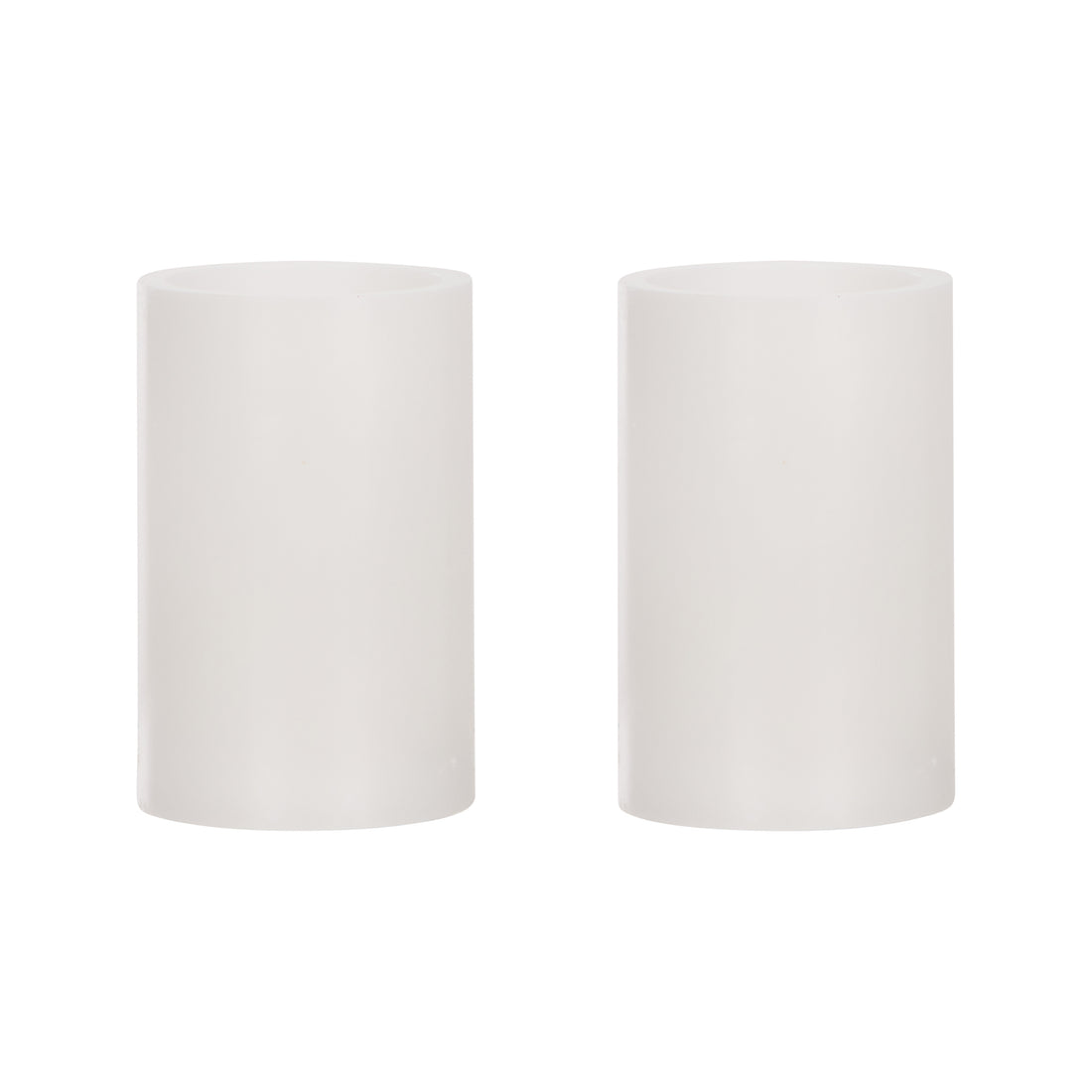 Emporium Pillar LED Candles 2pcs Set White
