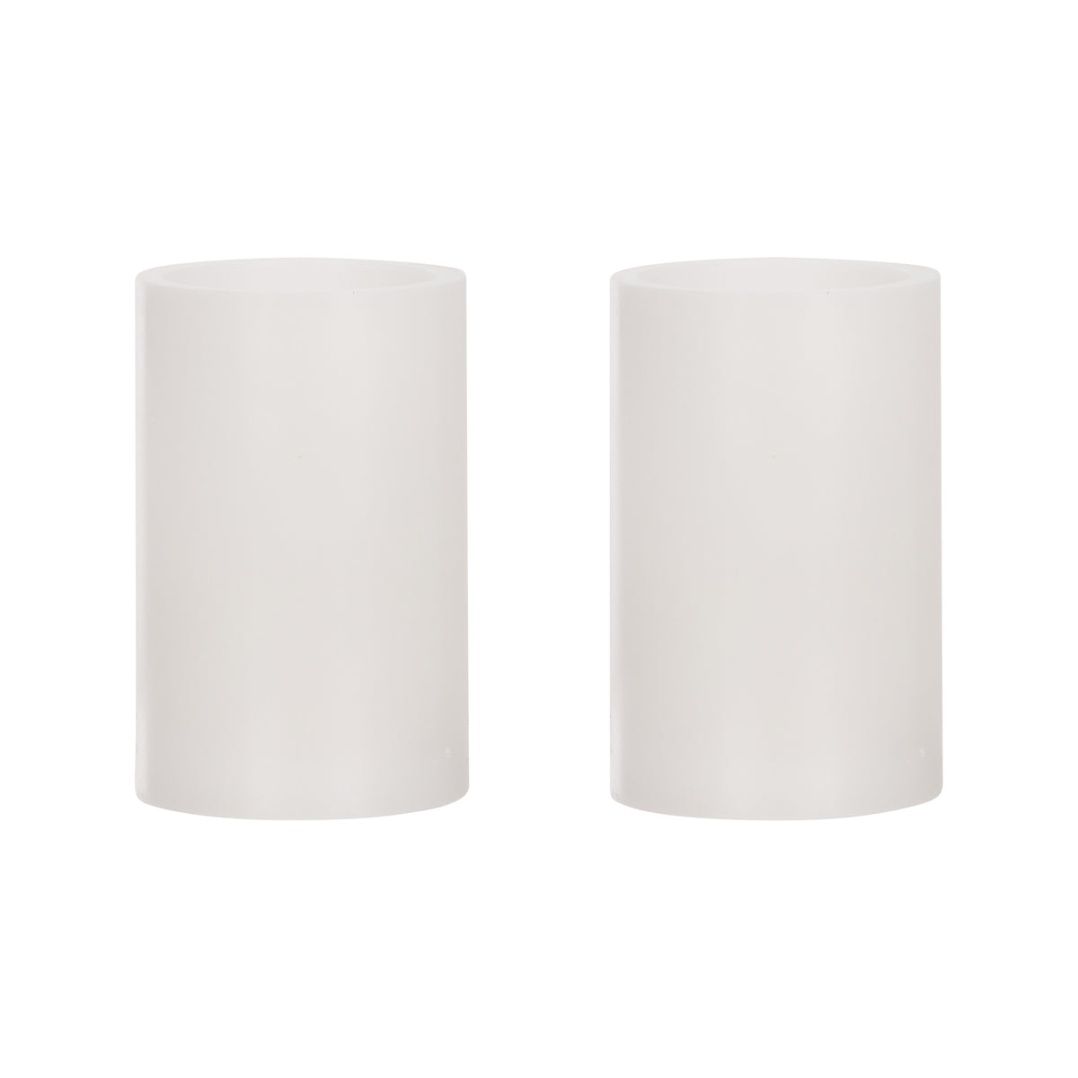 Emporium Pillar LED Candles 2pcs Set White