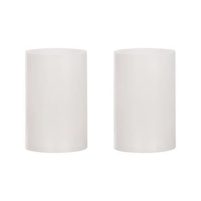 Emporium Pillar LED Candles 2pcs Set White