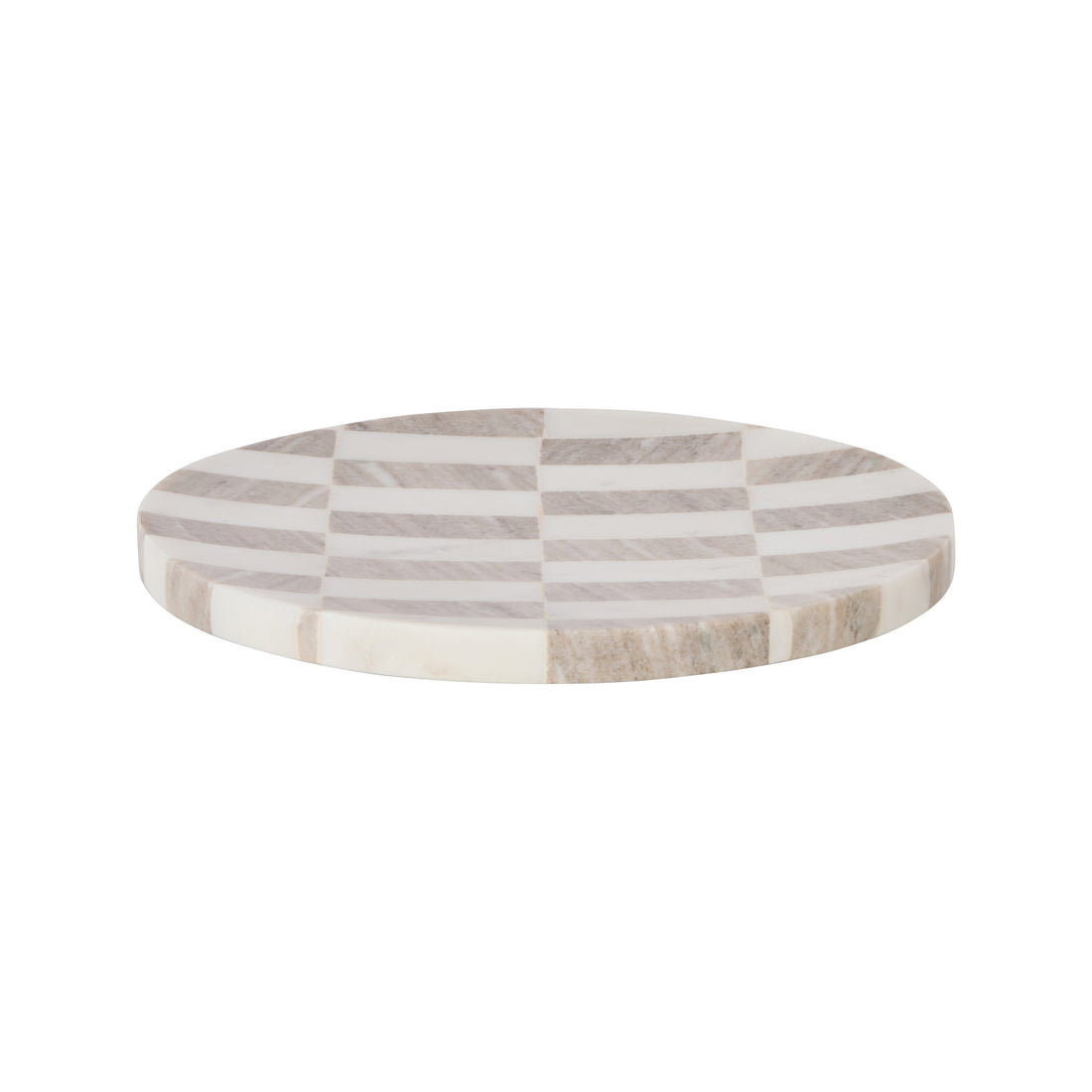 Amalfi Sachi Check Tray White &amp; Beige