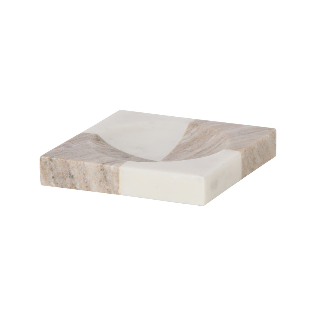 Amalfi Sachi Check Dish White &amp; Beige