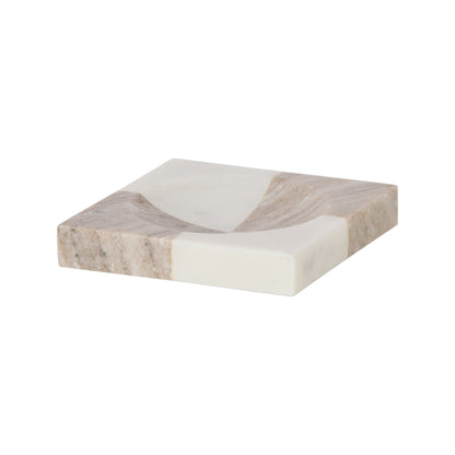 Amalfi Sachi Check Dish White &amp; Beige