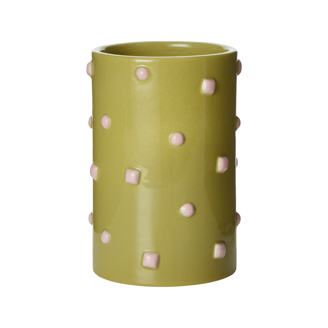Emporium Bejeweled Vase Green &amp; Pink