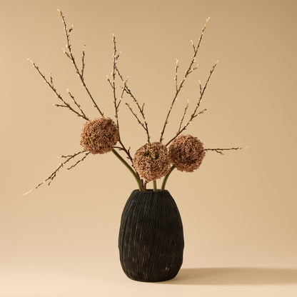 Faux Allium Stem | Pink -  76cm