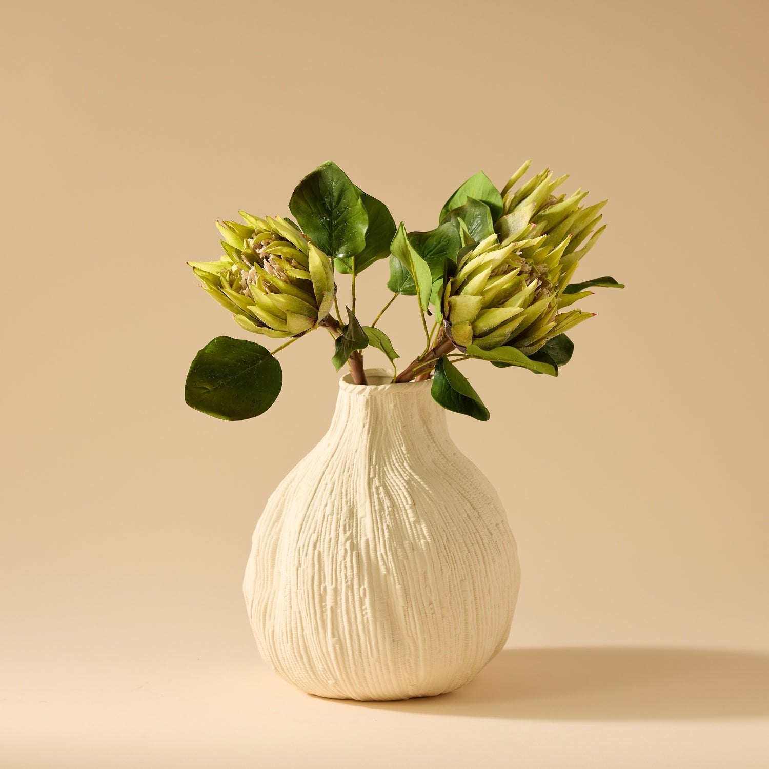 Faux King Protea Stem | Green - 60cm