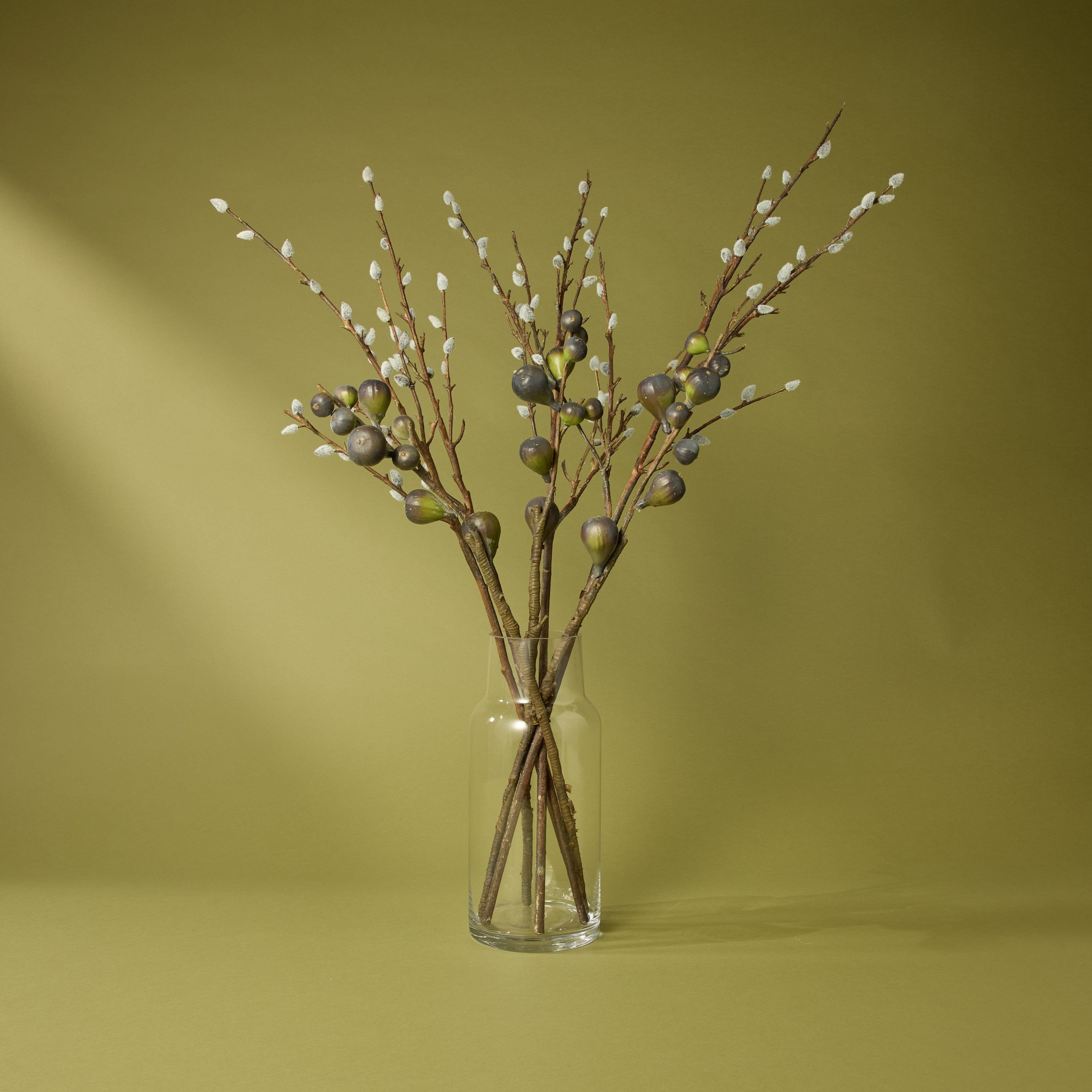 Faux Wild Fig Spray | Burgundy - 70cm