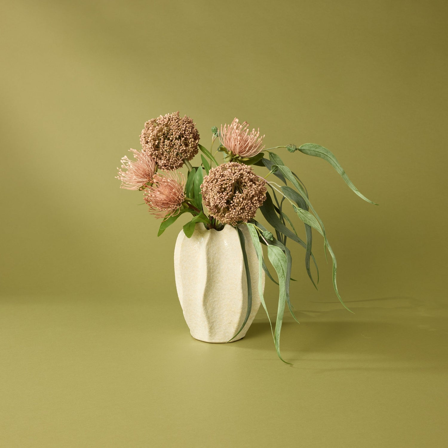 Faux Allium Stem | Pink -  76cm