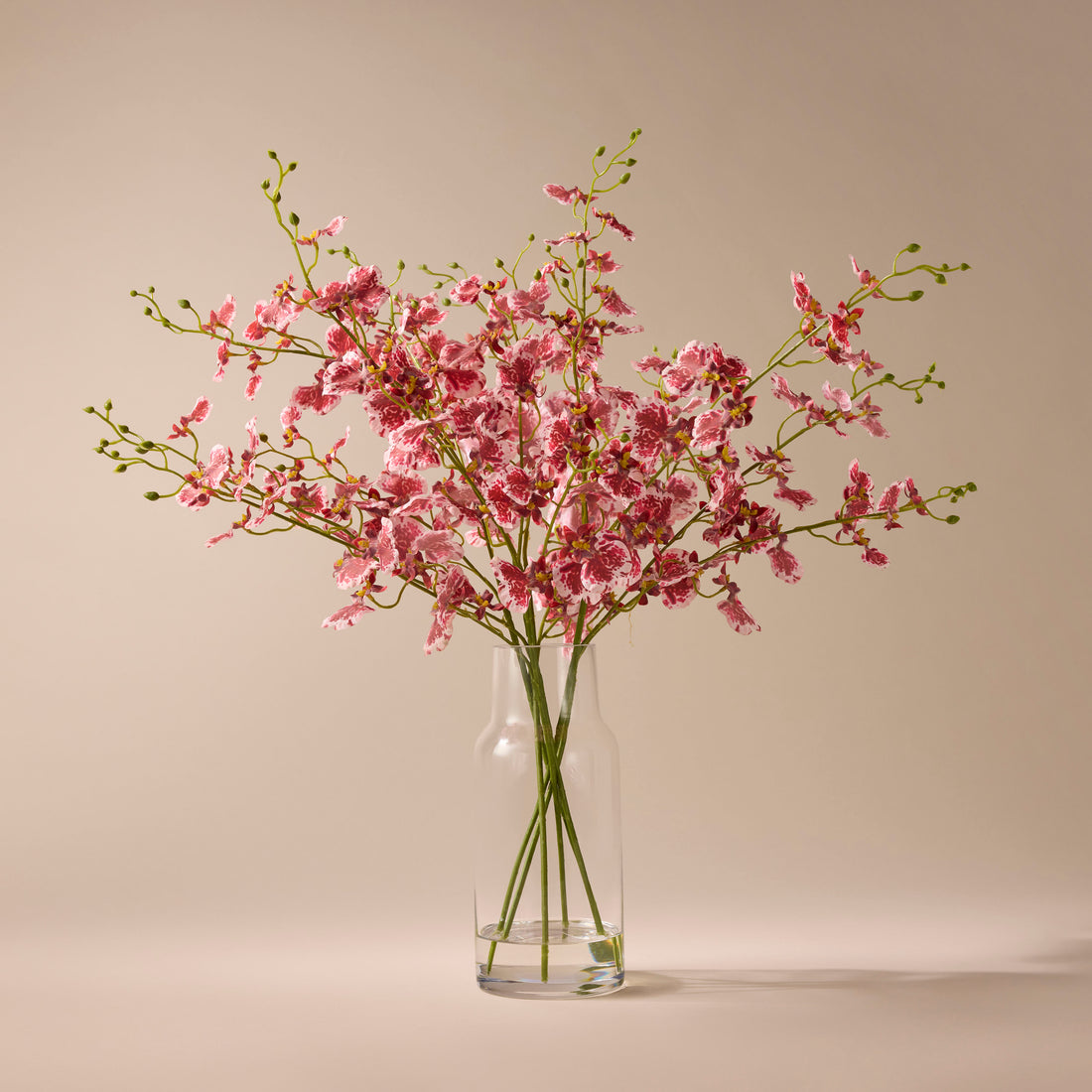 Faux Dancing Orchids -  Rachel Vase | Burgundy - 57cm