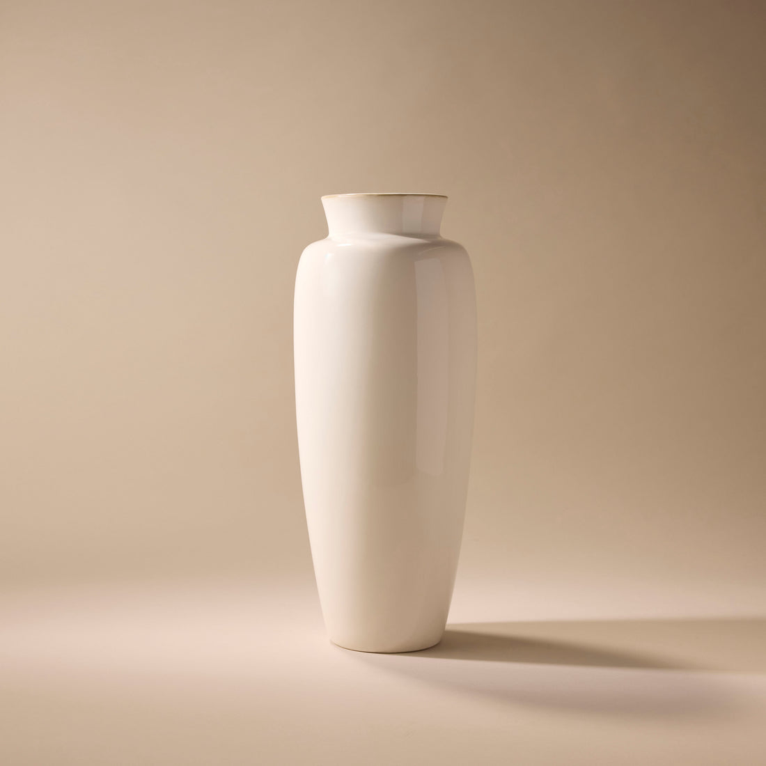 Ceramic Provincial Gloss Vessel | White - 48cm