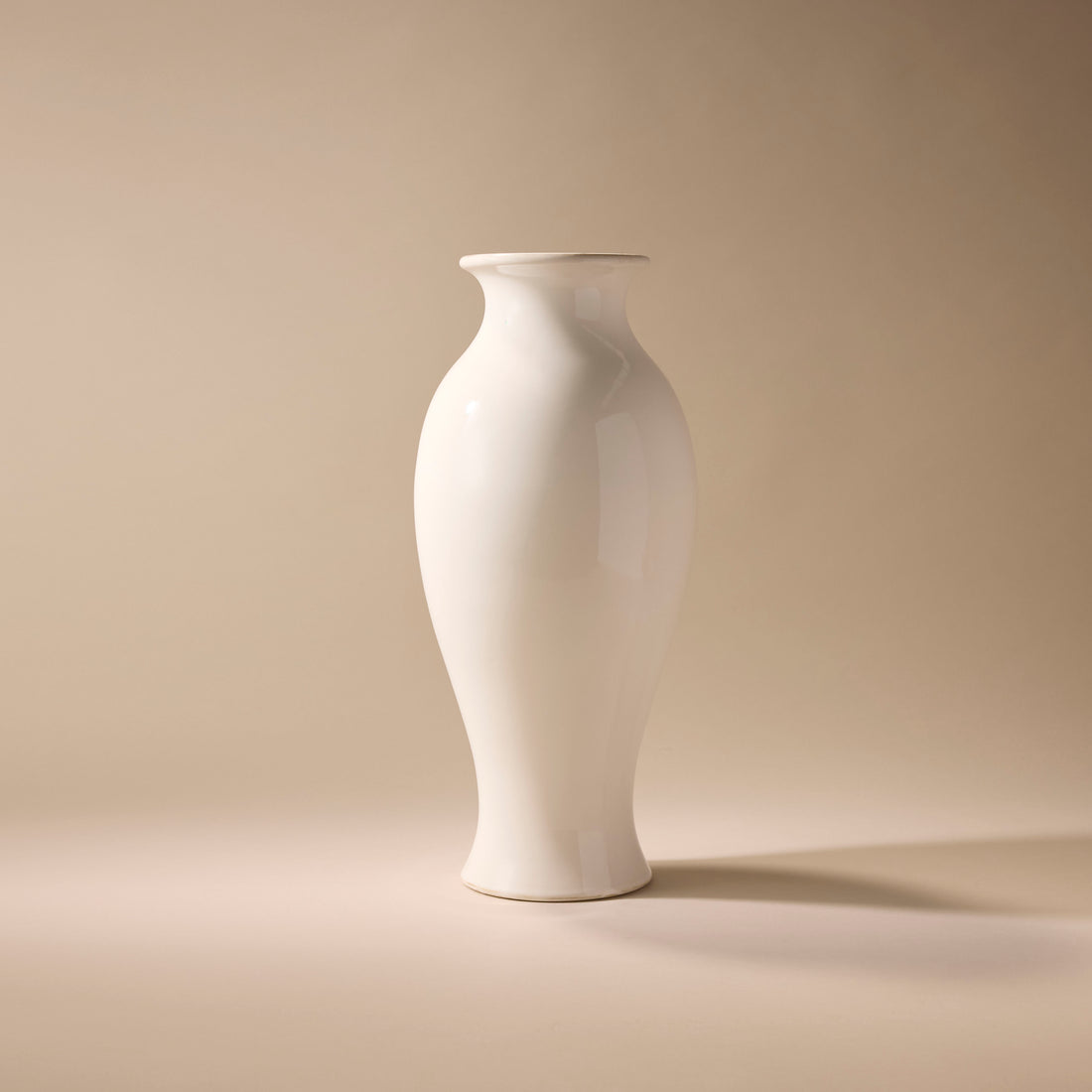 Ceramic Provincial Footed Vessel | White - 48cm