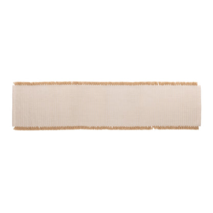 Amalfi Isla Fringe Table Runner Natural
