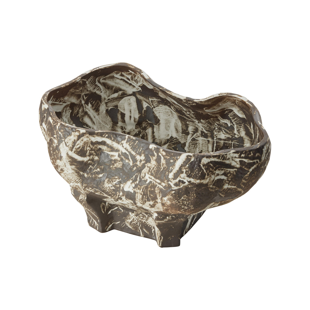 Grand Designs Arbor Vase Collection Brown &amp; White