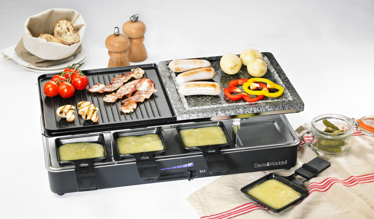 Davis &amp; Waddell 8 Person Electric Party Grill Black