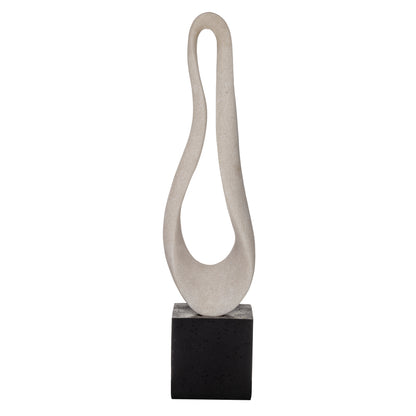 Grand Designs Ryland Sculpture Off White &amp; Black