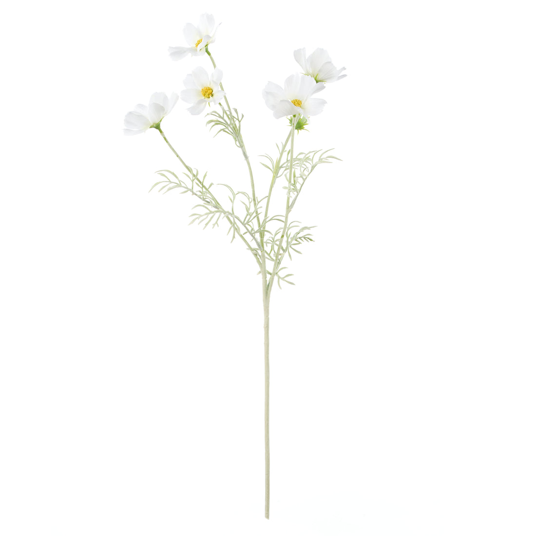 Faux Cosmos Flower Spray | White - 62cm