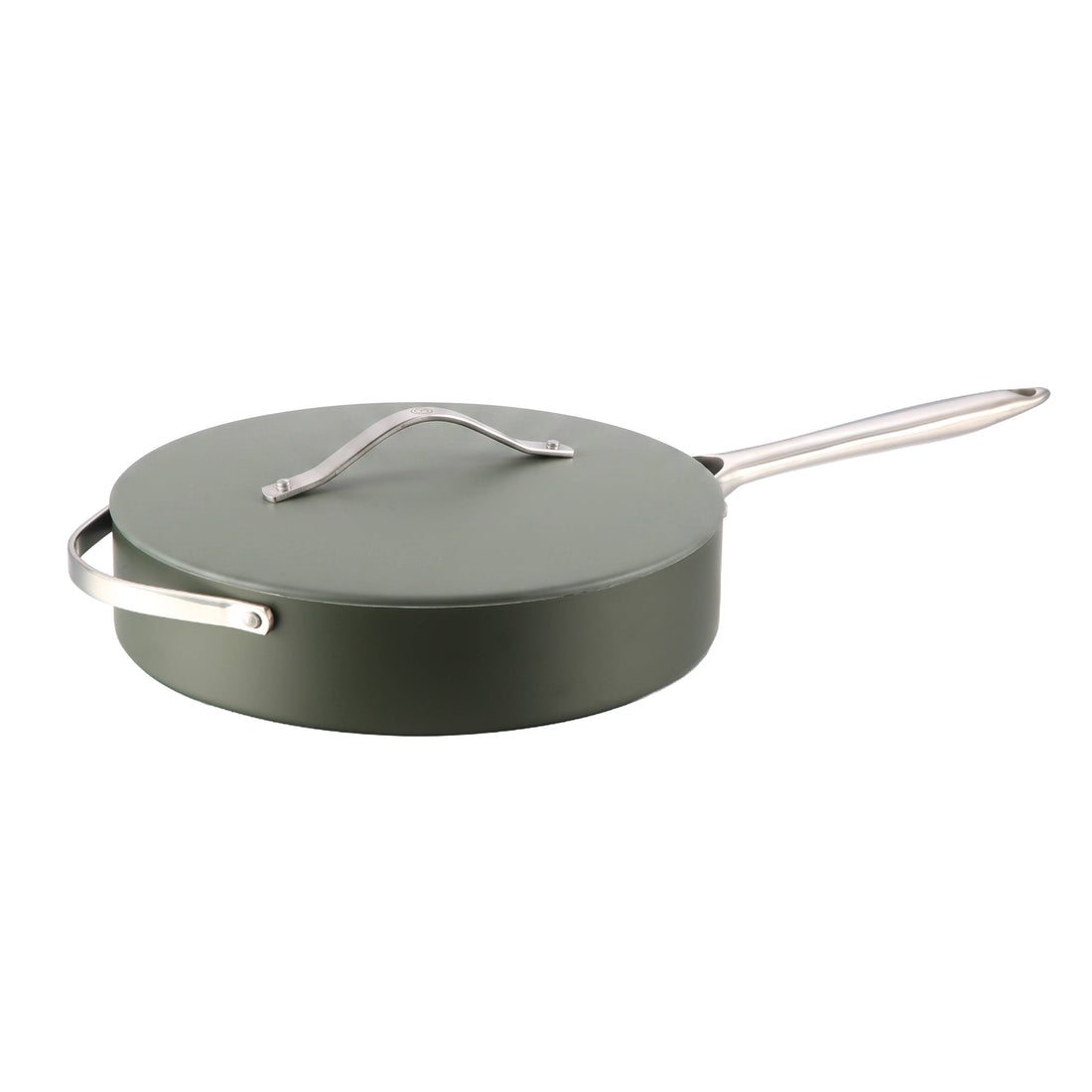 MasterChef Sage Elementa Saute Pan with Lid Sage &amp; Cream