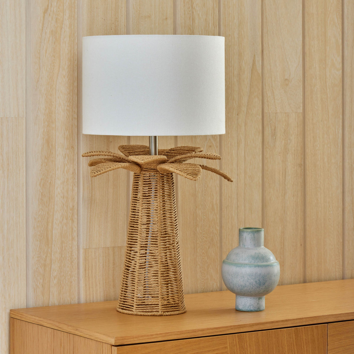 Amalfi Palm Table Lamp Natural