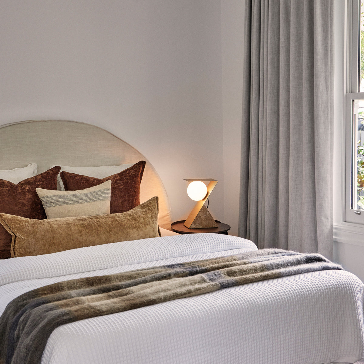 Grand Designs Sabi Table Lamp Brown
