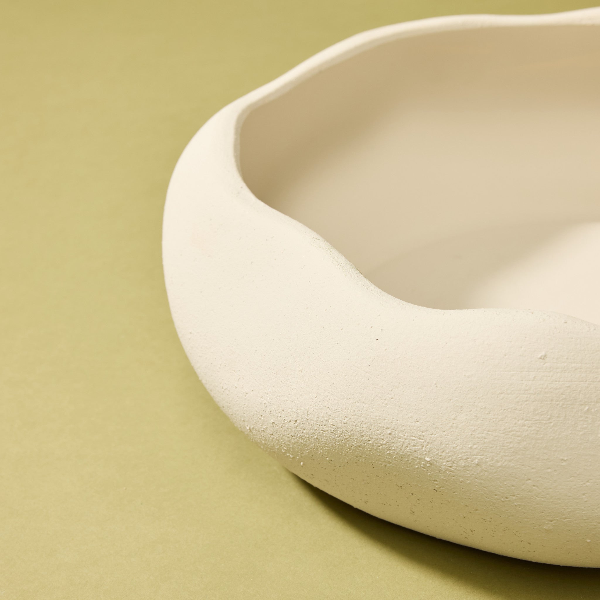 Lyon Organic Bowl Planter | Cream - 30cm