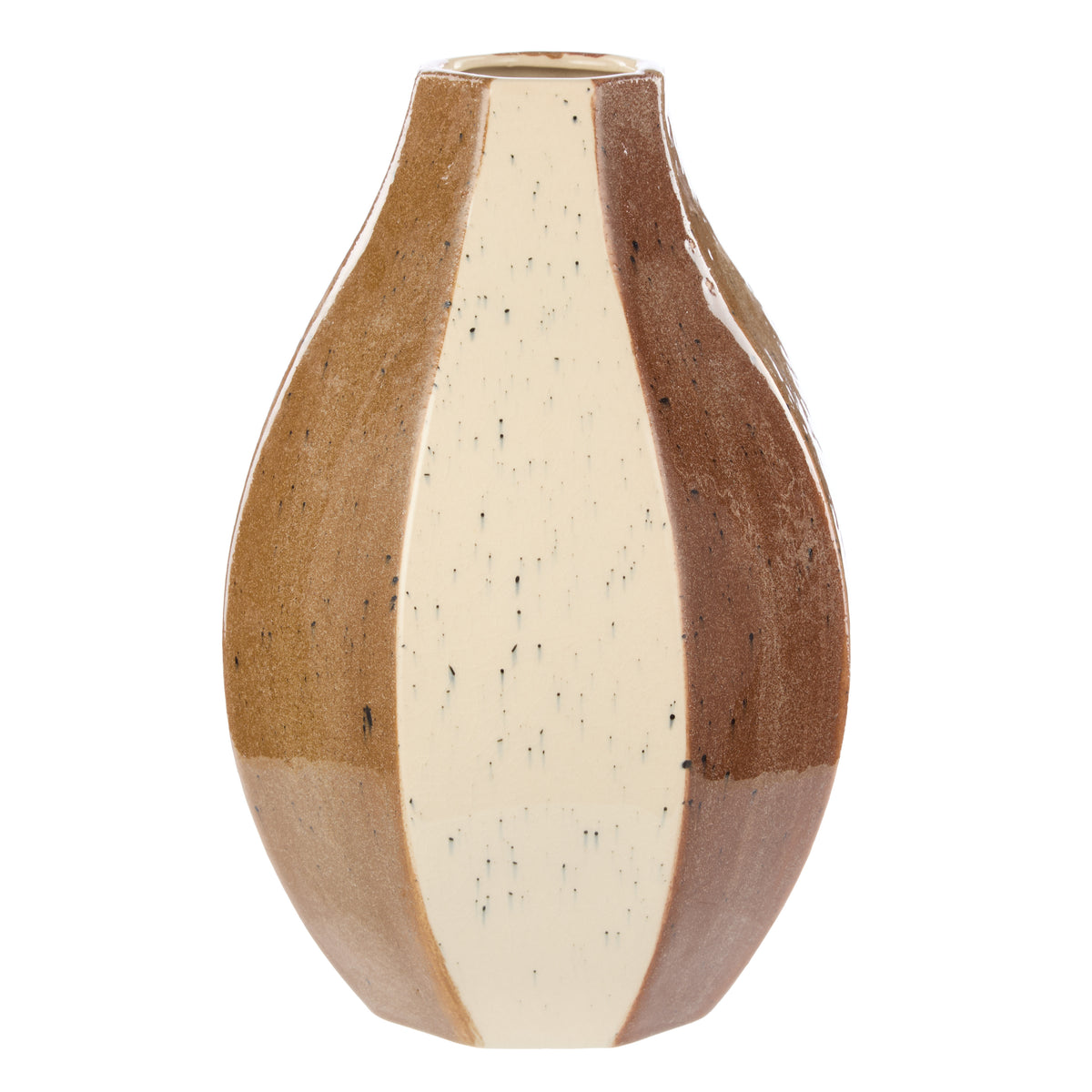 Academy Evie Ceramic Vase Large Brown