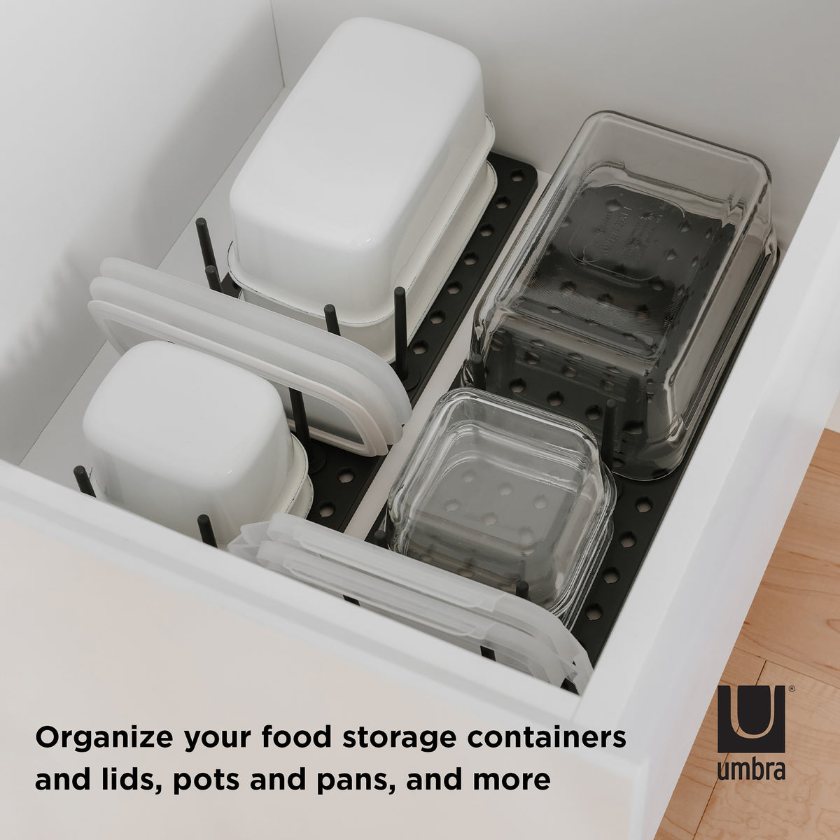 Umbra Peggy Drawer Organizer Charcoal