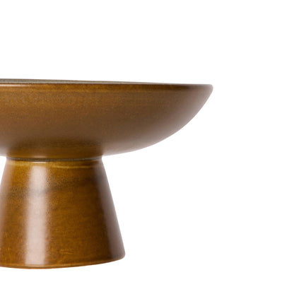 Davis &amp; Waddell Rafe Footed Serving Bowl Grey &amp; Brown
