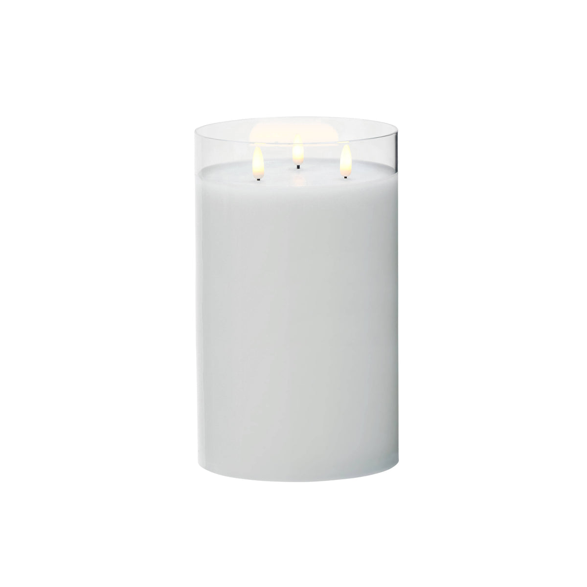 Rogue Glass Triflame Candle Clear