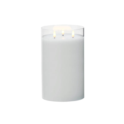Rogue Glass Triflame Candle Clear