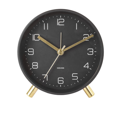 Karlsson Lofty Alarm Clock Black