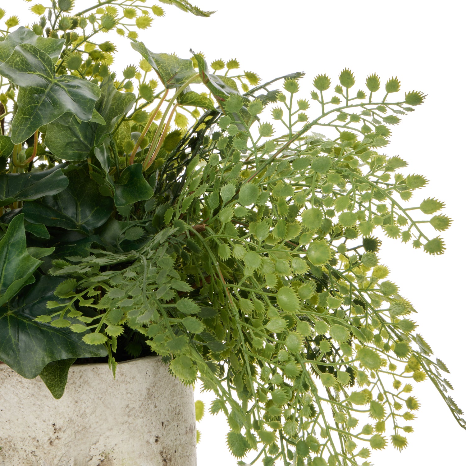 Faux Maiden Ivy - Edith Vase  | Green -  37cm