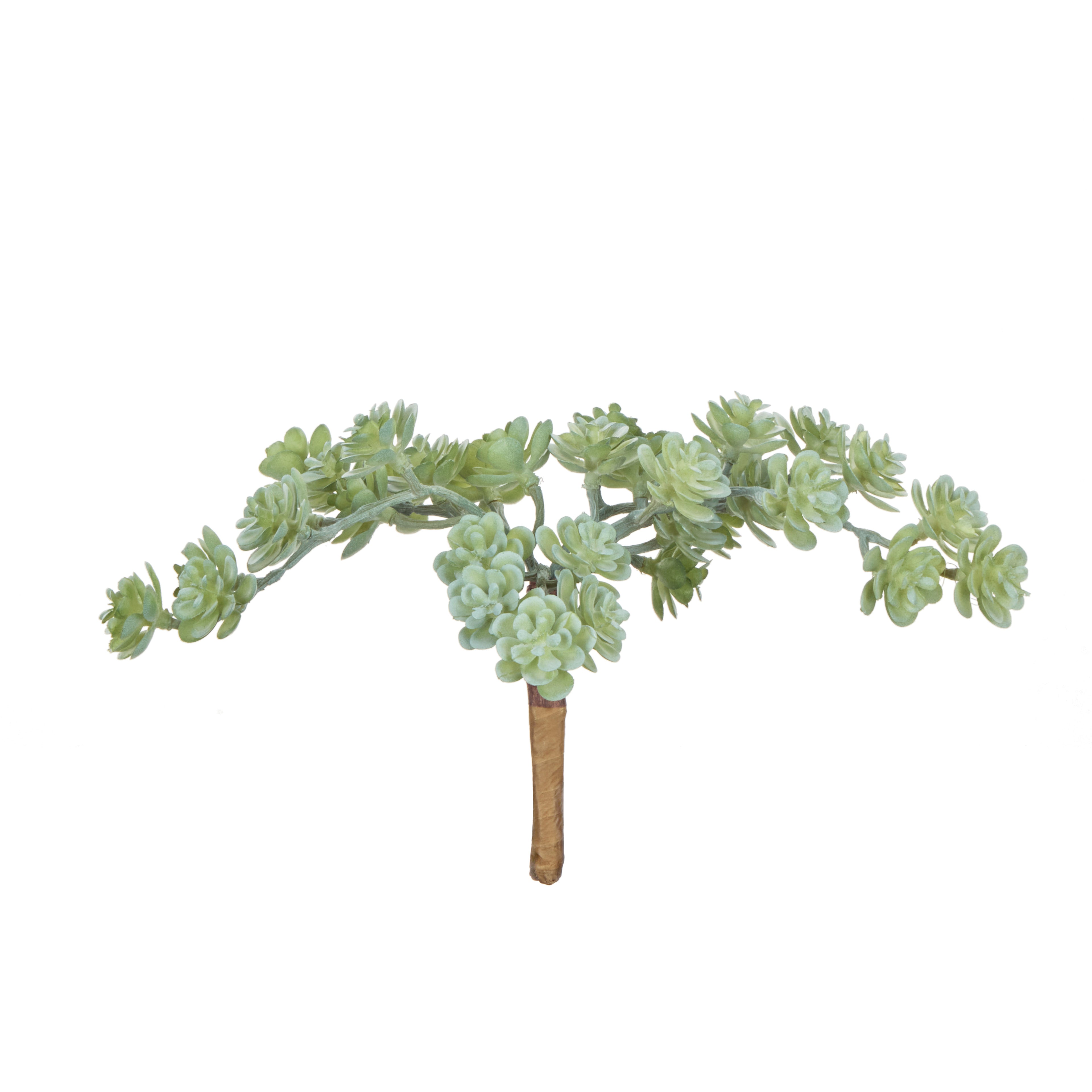 Faux Mini Houseleek Spray | Green - 15cm