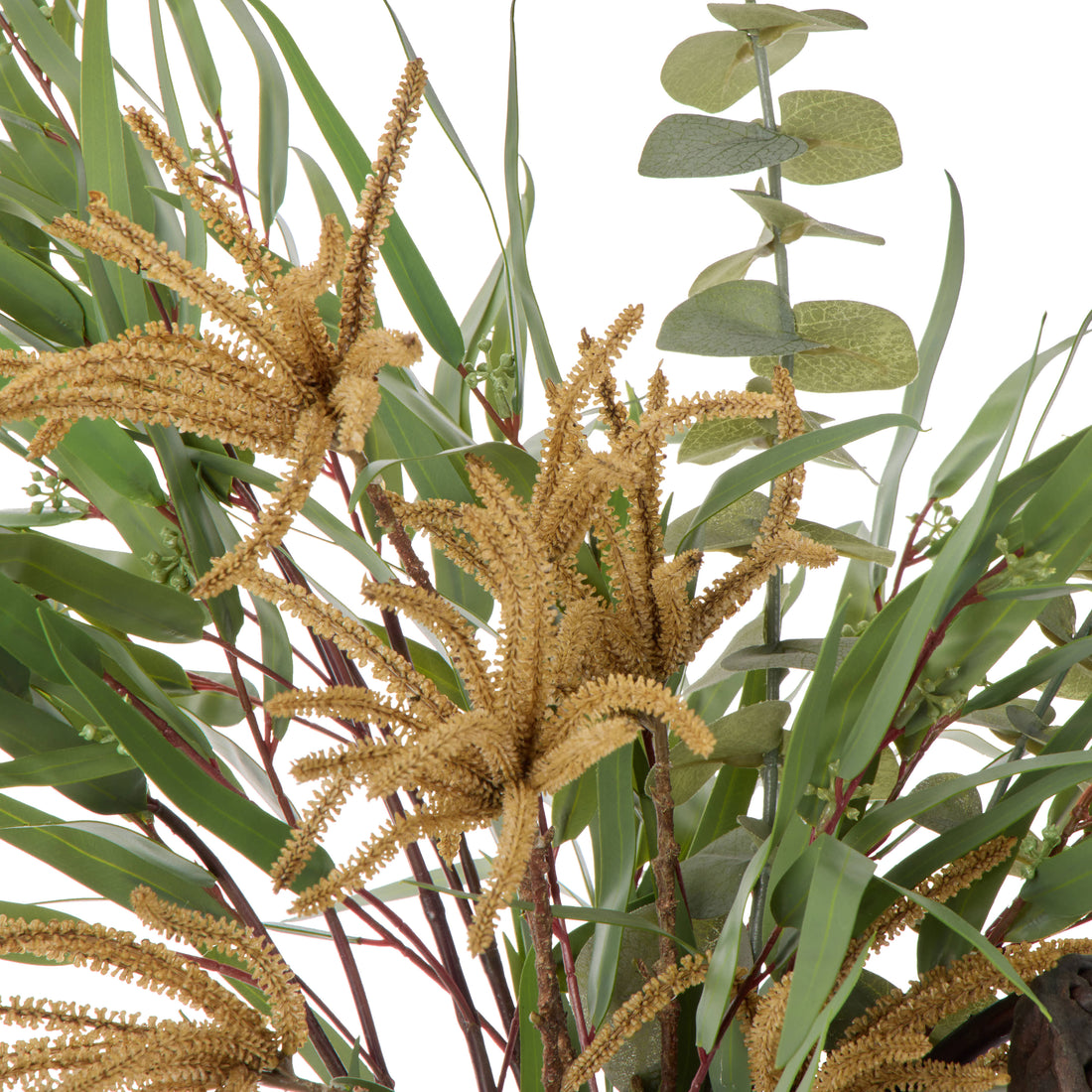 Faux Lotus Pod Catkins Mix - Ryde Vessel | Brown -  80cm