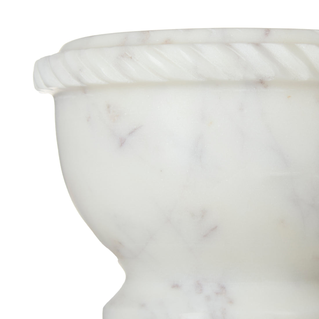 Society Home Margot Marble Mortar &amp; Pestle White