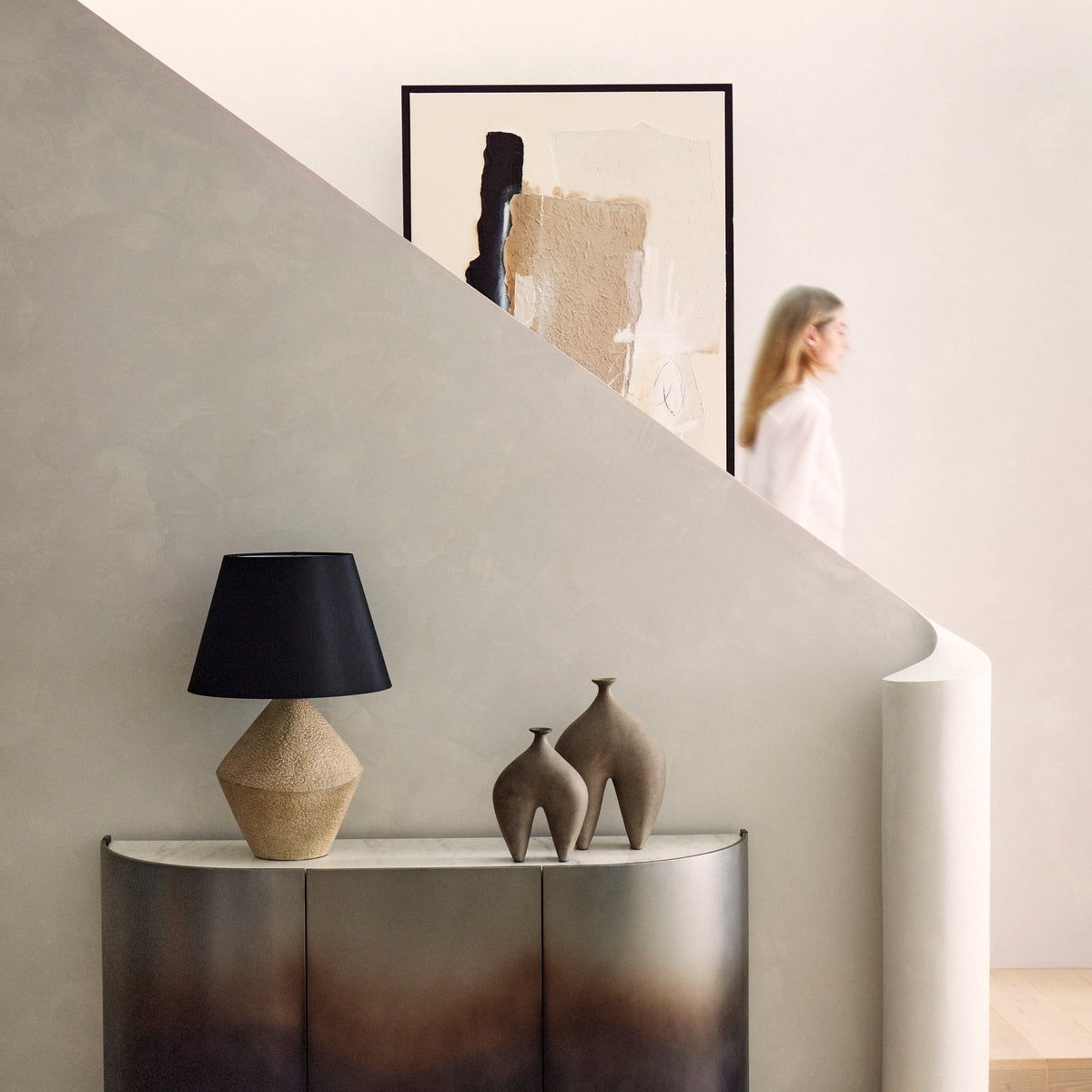 Grand Designs Pedrali Hand Painted Wall Art Brown
