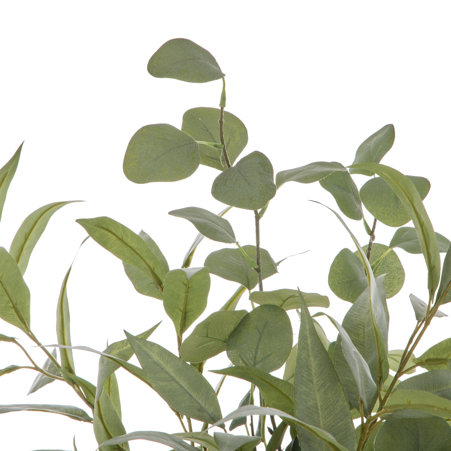 Faux Eucaluptus Mix - Grey Vase | Green -  72cm