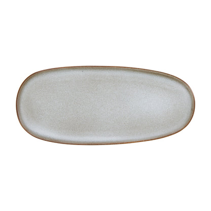 Davis &amp; Waddell Rafe Oval Platter Grey &amp; Brown