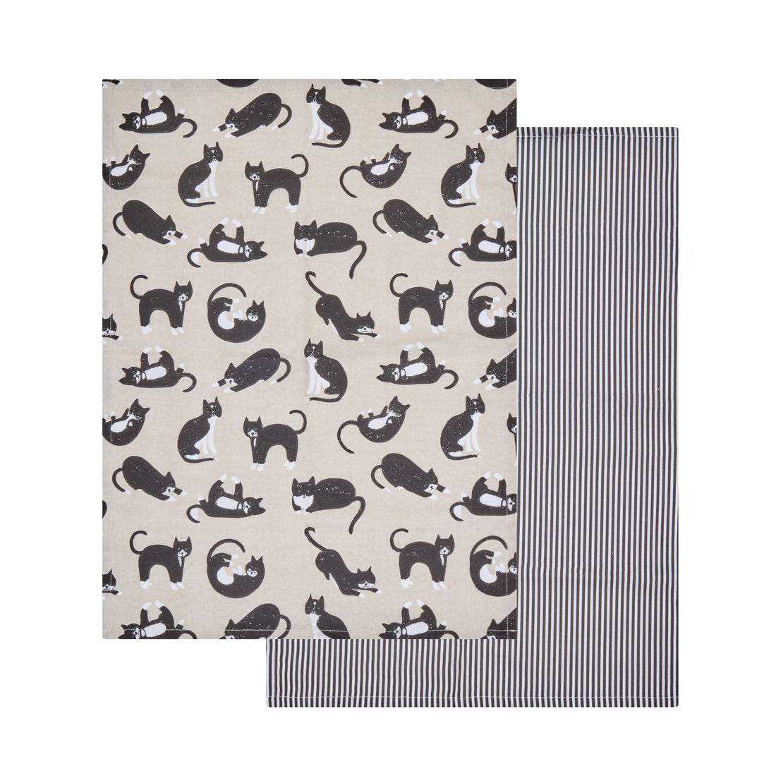 Davis &amp; Waddell Whiskers Tea Towel 2pcs Set Multi-Coloured