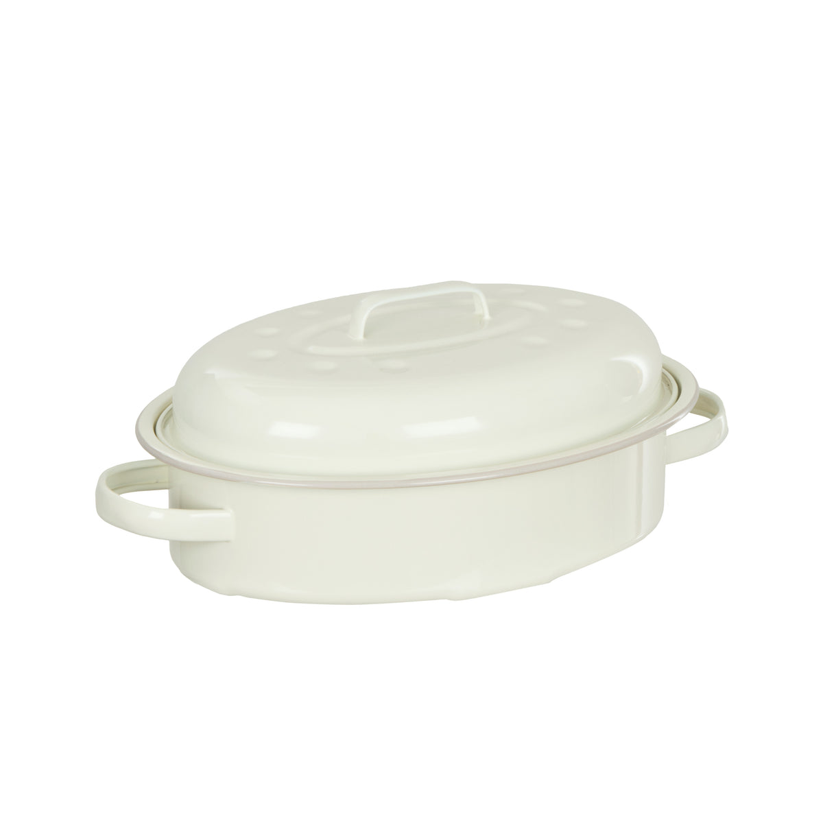 Davis &amp; Waddell Daylesford Enamel Oval Roaster Cream