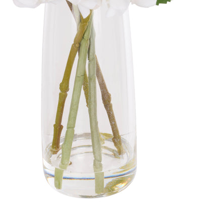 Faux Delphinium Mix - Alana Vase | White - 73cm