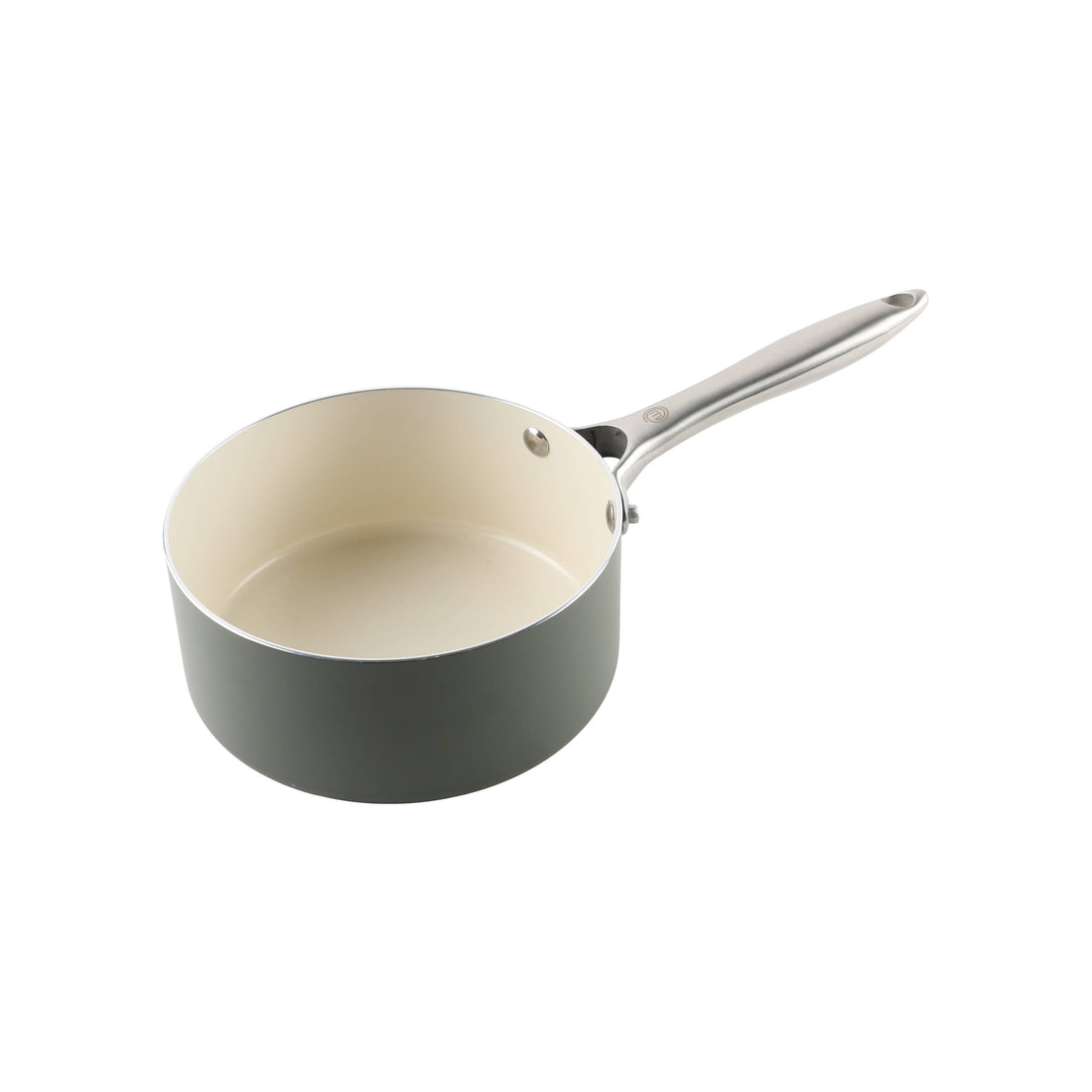 MasterChef Sage Elementa Saucepan with Lid Sage &amp; Cream