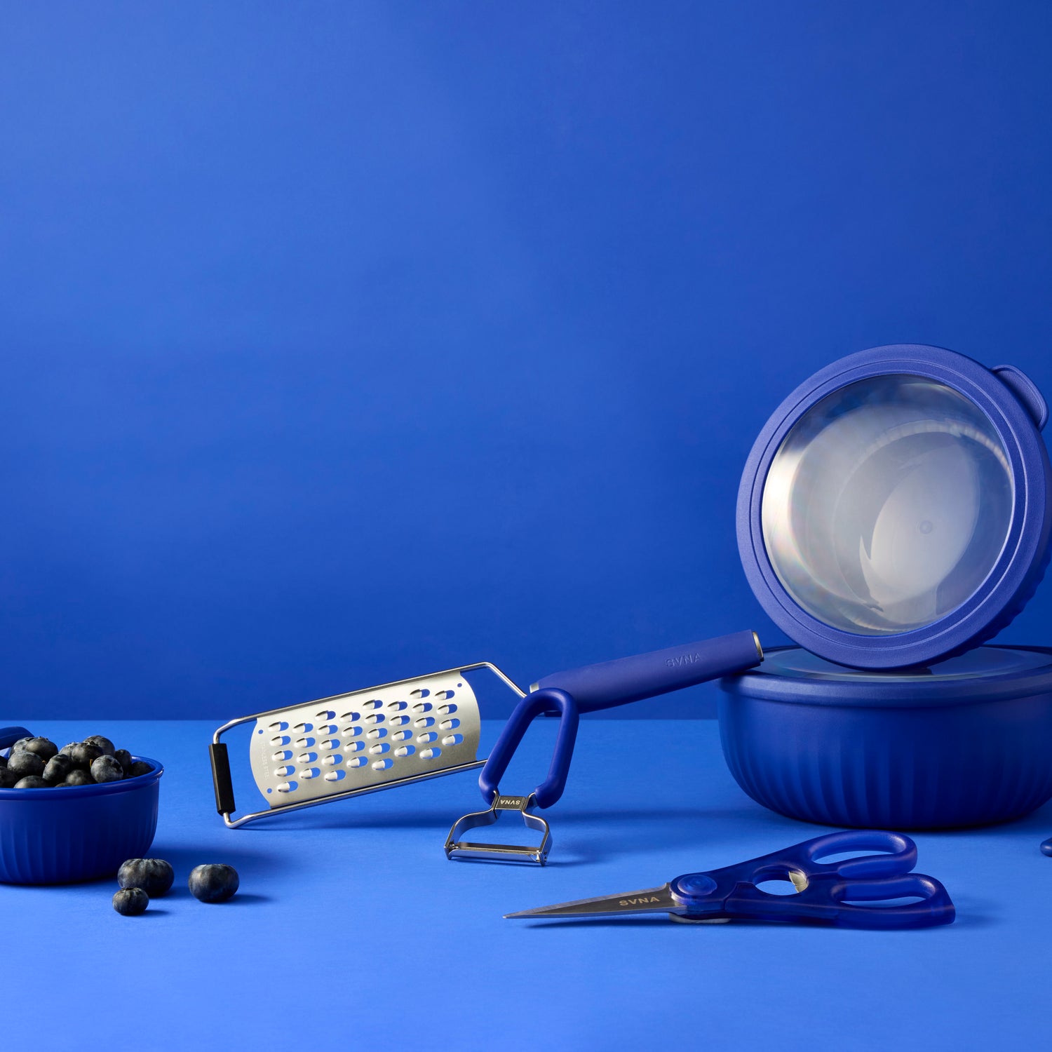 SVNA Stainless Steel Blade Y Julienne Peeler Blue