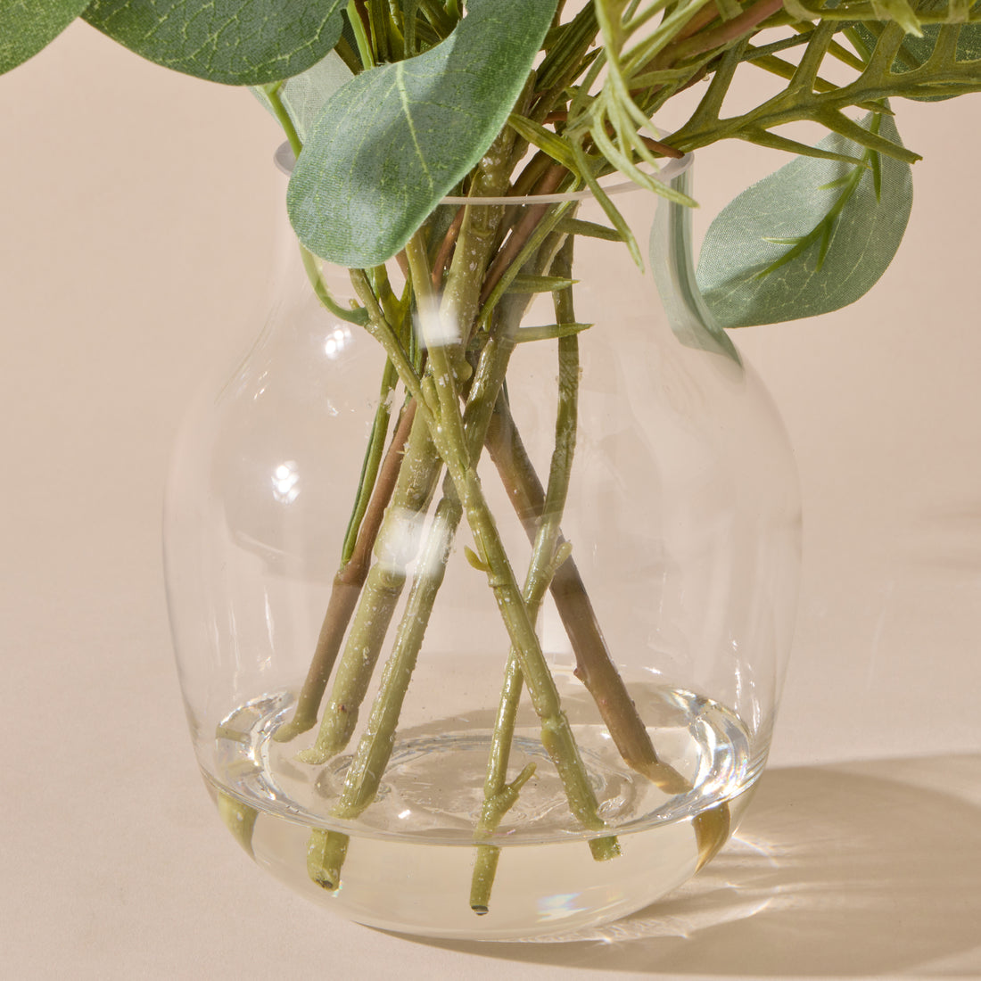 Faux Eucalyptus Pod Grevillea Mix - Adina Vase | Green - 36cm