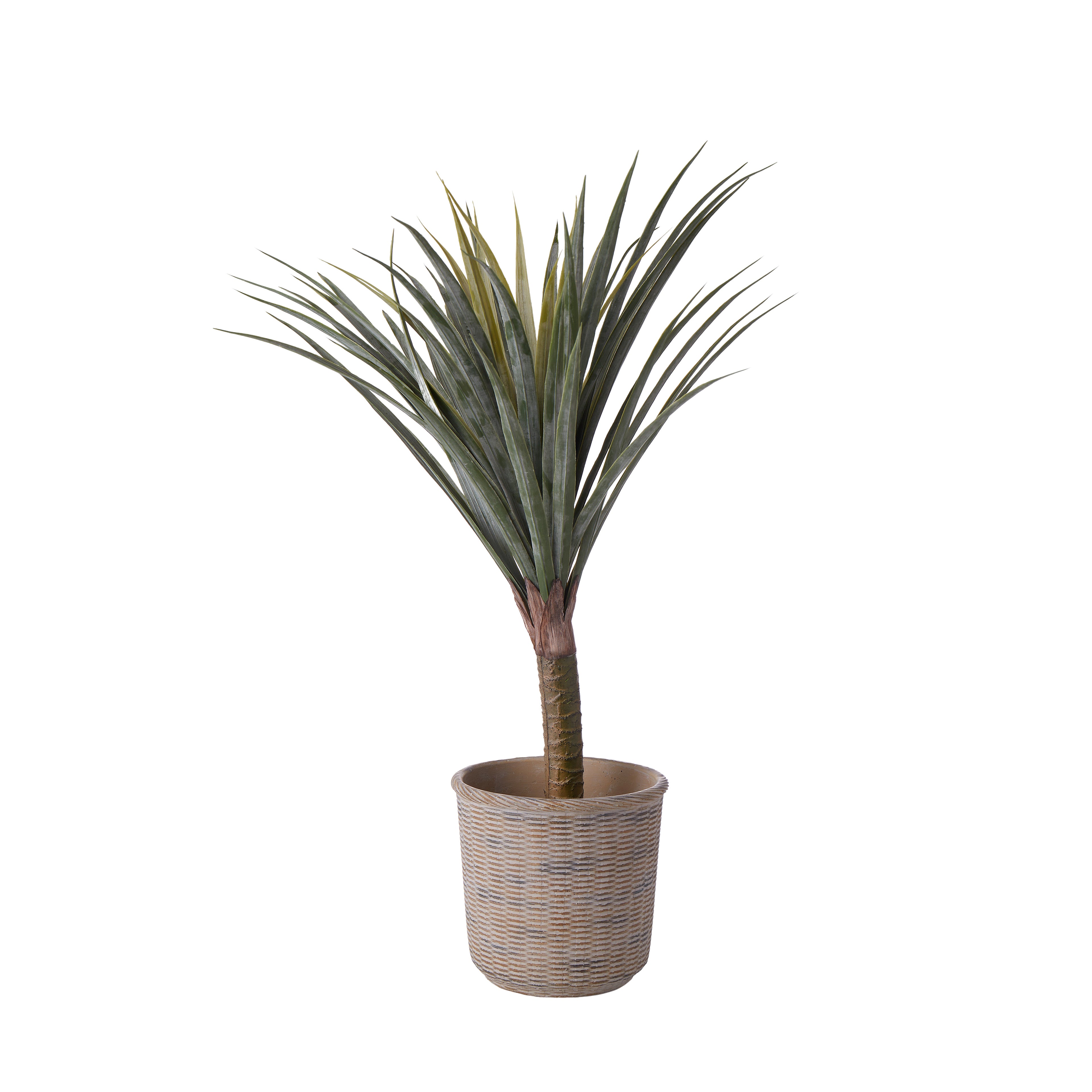 Rogue Cement Round Weave Vessel Grey/Brown