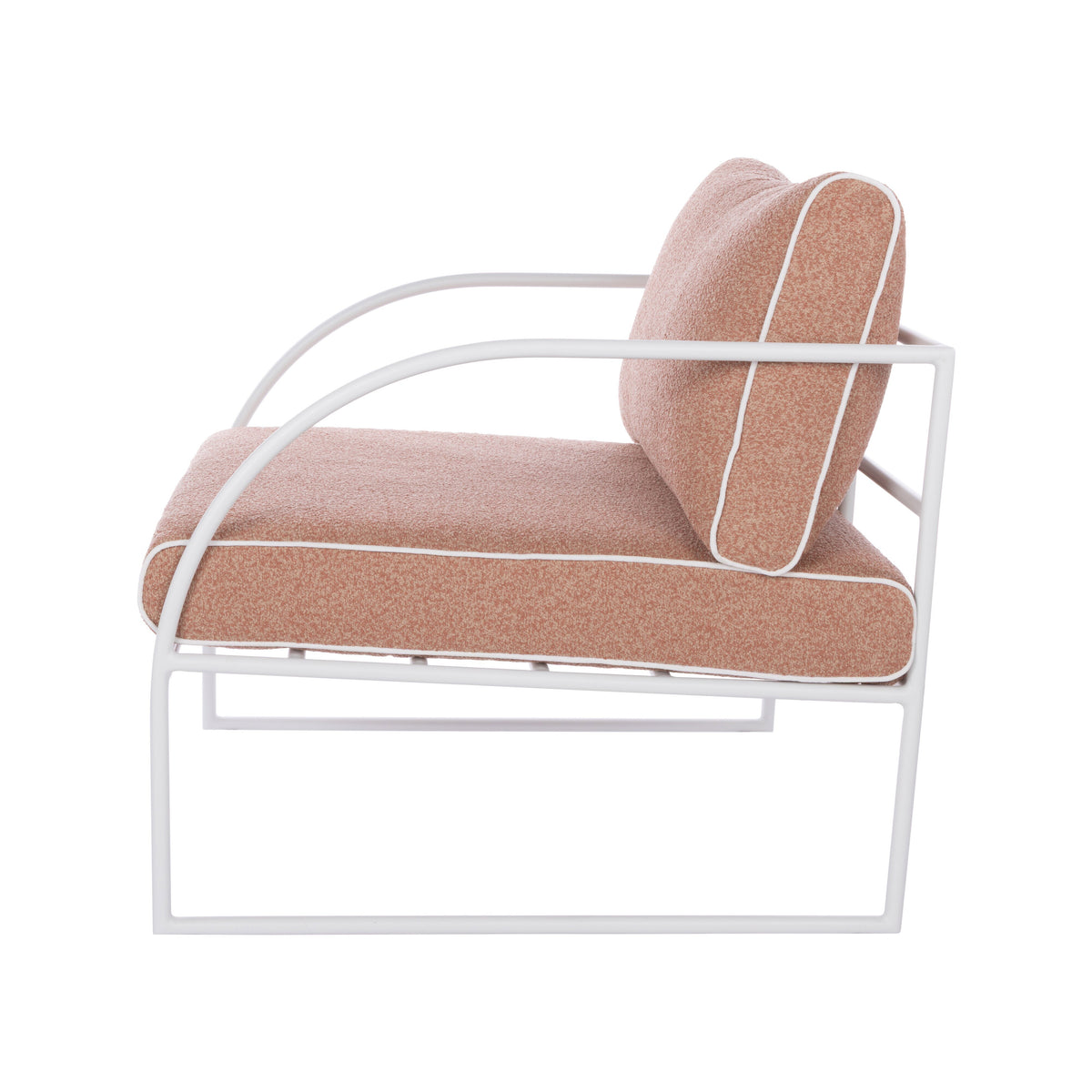 Amalfi Reeve Outdoor Arm Chair Pink &amp; White