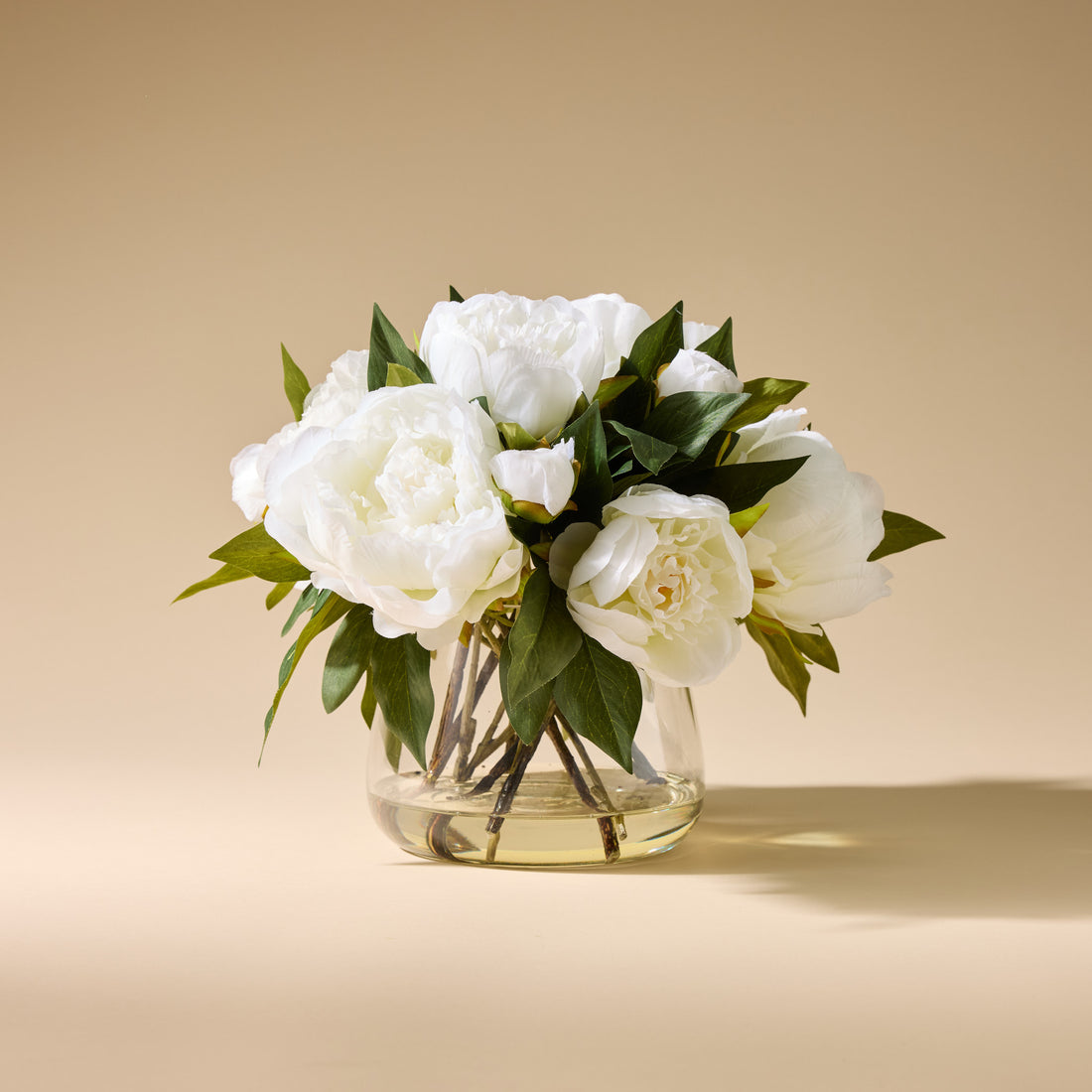 Faux Peony - Classic Bowl | White - 30cm