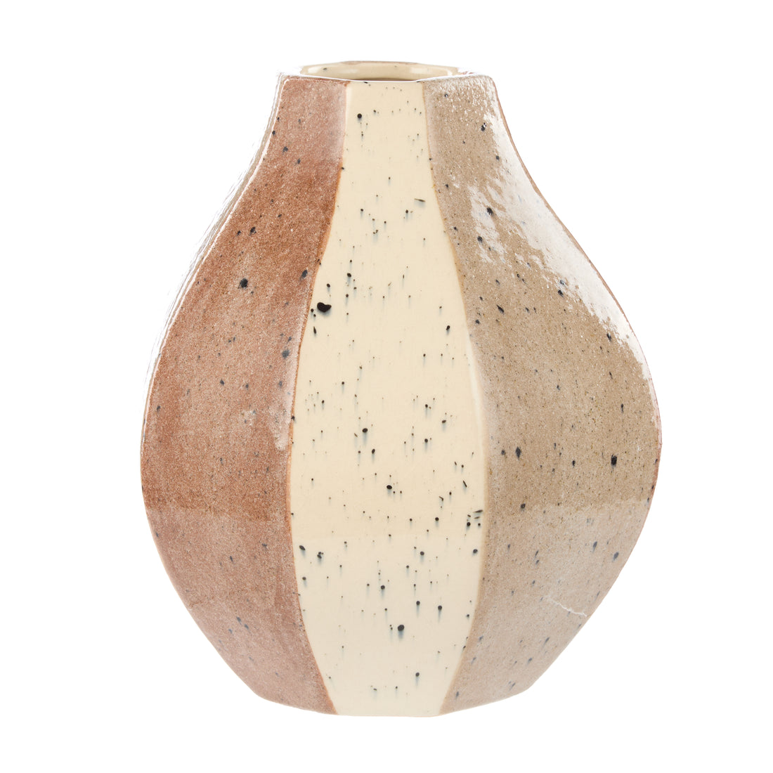 Academy Evie Ceramic Vase Small Brown