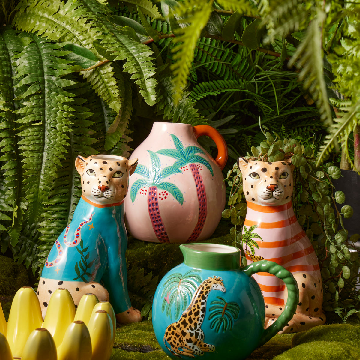 Emporium Pierson Leopard Planter Red